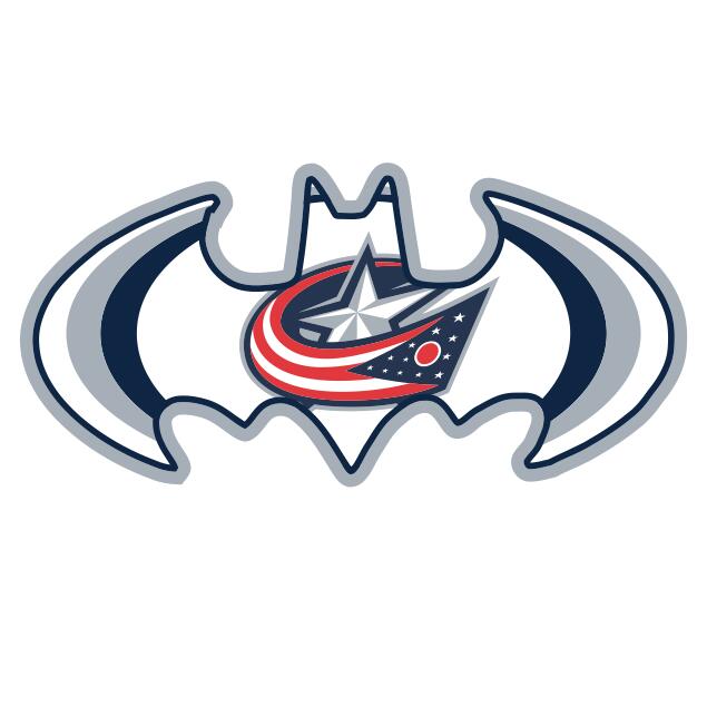Columbus Blue Jackets Batman Logo DIY iron on transfer (heat transfer)